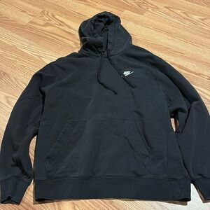 Men’s Large Nike Sportswear Club Fleece pullover hoodie- black